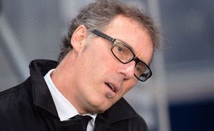 Laurent Blanc lors d'un match entre le PSG et Montpellier le 20 décembre 2014.