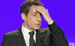Nicolas Sarkozy aux Sables d'Ollonne en mai 2012.