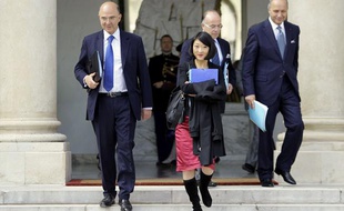Pierre Moscovici et Fleur Pellerin ont reçu les répresentants du mouvement des entrepreneurs «pigeons» jeudi 4 octobre 2012 à Bercy.