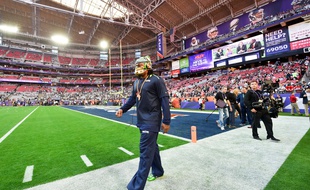 Marshawn Lynch avant le Superbowl