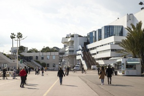 Le Palais des festivals et des congrès de Cannes, le 20 mars 2021