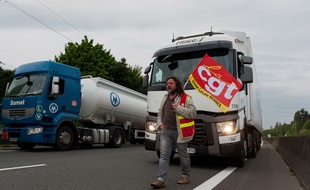 Illustration barrage routier.