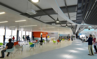 Une vue du projet d'agrandissement de l'aéroport de Montpellier.