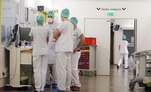 L'unité des soins intensifs de l'hôpital Purpan, à Toulouse, le 21 avril 2020.