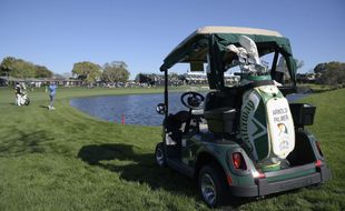 Une voiturette de golf (illustration).
