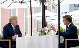 Emmanuel Macron et Donald Trump, à Biarritz le 24 août 2019.
