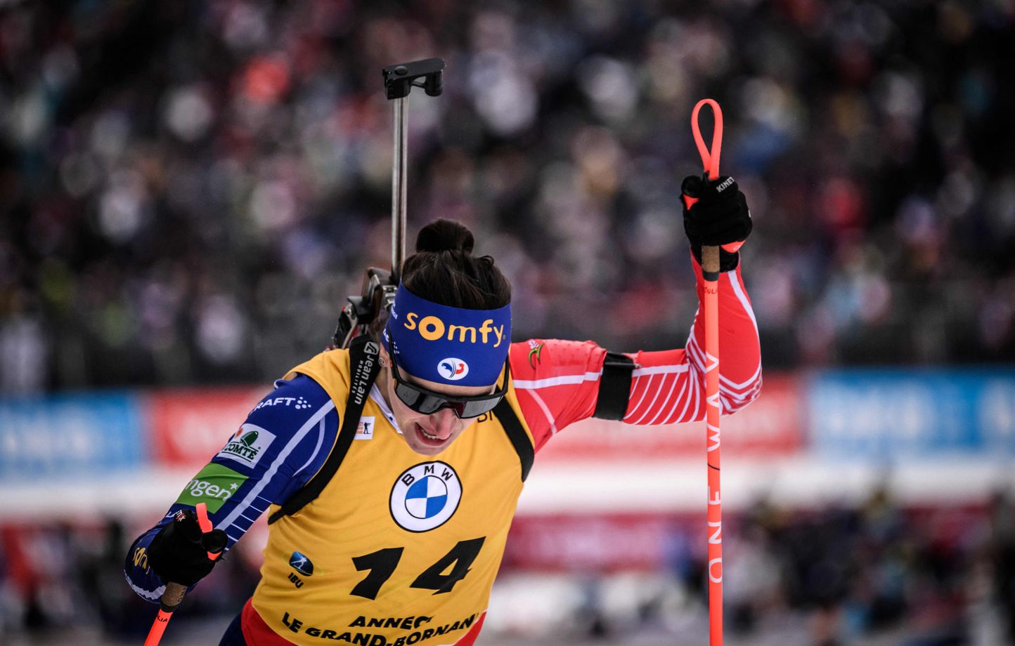 Julia Simon est en tête du classement général de la coupe du monde.