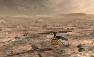 Une image d'illustration du «Mars Helicopter» que la Nasa prévoit d'envoyer sur Mars en 2020-2021.