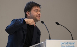 Benoît Payan lors de sa conférence de presse de rentrée en janvier 2021