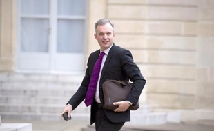 Le député écologiste François De Rugy, le 27 novembre 2014 dans la cour de l'Elysée, à Paris