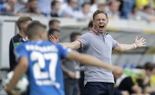 On nous décrit Julian Nagelsmann comme un impulsif sur le banc. Au vu de cette photo, en mai dernier contre Dortmund, la piste semble se tenir.