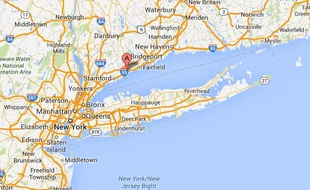Google map de Norwalk, Connecticut, aux Etats-Unis.