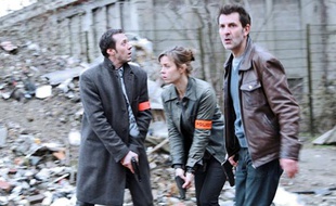Trois comédiens de la série «Engrenages», Bruno Debrandt, Caroline Proust et Fred Bianconi.