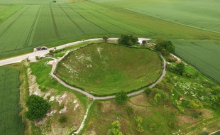 le cratère de la Boisselle, dans la Somme.