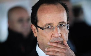 Le président François Hollande le 14 juillet 2012 à Brest