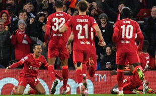 Thiago Alcantara a inscrit un but magnifique lors de Liverpool-Porto, le 24 novembre 2021.