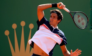 Pierre-Hugues Herbert a éliminé Kei Nishikori, au 2e tour du Masters 1000 de Monte Carlo, le 17 avril 2019.