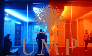 Le siège de l'UMP le 26 mai 2014 à Paris