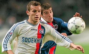 Ghislain Anselmini (à g.) a évolué durant six saisons à l'OL.