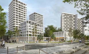 Image de synthèse du projet Loire en scène sur l'île de Nantes.