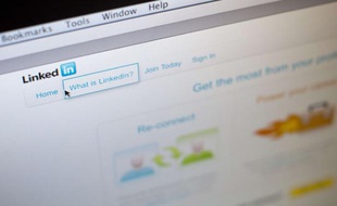 Page du site Internet LinkedIn, réseau social destiné aux professionnels.