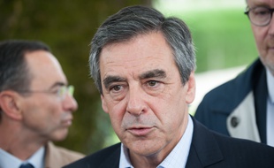 François Fillon, candidat à la primaire, le 13 juin 2016 à Notre-Dame des-Landes (Pays de la Loire).