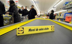 Dans un magasin Lidl à Clamart.