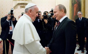La 1ère rencontre entre le pape François et le président russe Vladimir Poutine, le 25 novembre 2013 au Vatican