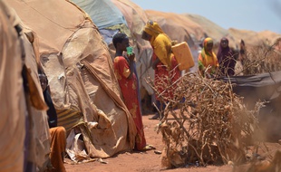 Un camp de réfugiés à Baidoa, au sud-ouest de la Somalie le 14 mars 2017.