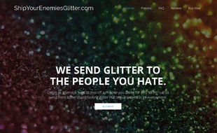 Capture d'écran du site shipyourenemiesglitter.com, mis en vente trois jours après sa mise en ligne.