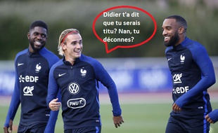 Umtiti, Girezmann et Lacazette, cette semaine à Clairefontaine.