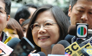 Tsai Ing-wen, candidate de l'opposition, a remporté la présidentielle taïwanaise le 16 janvier 2016.