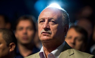 Luis Felipe Scolari, le sélectionneur du Brésil, le 24 avril 2014 à Sao Paulo.