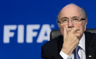 Le président de la Fifa Sepp Blatter lors d'une conférence de presse à Zurich le 20 juillet 2015