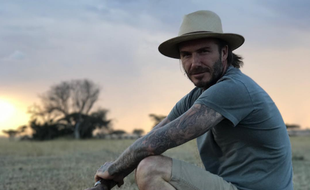 David Beckham est en mode Crocodile Dundee.