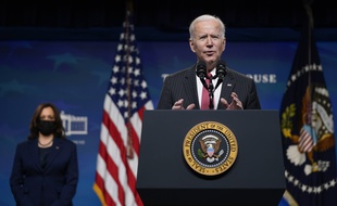 Le président américain Joe Biden à la Maison Blanche le 10 février 2021.
