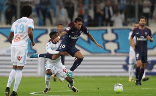 Neymar lors de OM-PSG, le 22 octobre 2017.