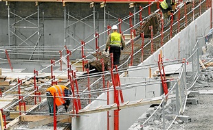 Le chantier du Grand Stade, en 2011.