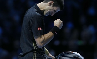 Vainqueur de Thomas Berdych, Novak Djokovic s'est qualifié pour les demi-finales du Masters et s'est assuré de terminer la saison numéro 1 mondial, le 14 novembre 2014 à Londres.