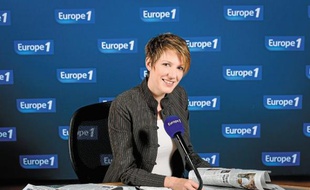 Natacha Polony dans les studios d'Europe 1.