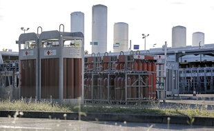 Le site de l'usine de production de gaz Air Products à Saint-Quentin-Fallavier en Isère.
