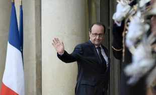 Le président de la République François Hollande à l'Elysée à Paris, le 26 avril 2016