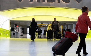 Zone d'embarquement et d'enregistrement des passagers à l'aéroport de Toulouse Blagnac. 26/012012 Toulouse