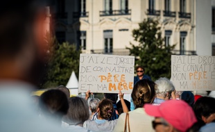 Manifestation contre l'ouverture de la PMA prévue dans la loi de bioéthique