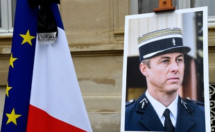 Un hommage national a été rendu au colonel Arnaud Beltrame, le 28 mars 2018.