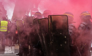 Une manifestation de gilets jaunes le 12 janvier 2019 à Bar-le-Duc.