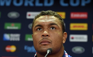 Thierry Dusautoir, le capitaine de l'équipe de France, le 10 octobre 2015, à Cardiff.