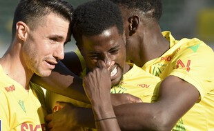 La joie de Bamba sur le troisième but nantais.