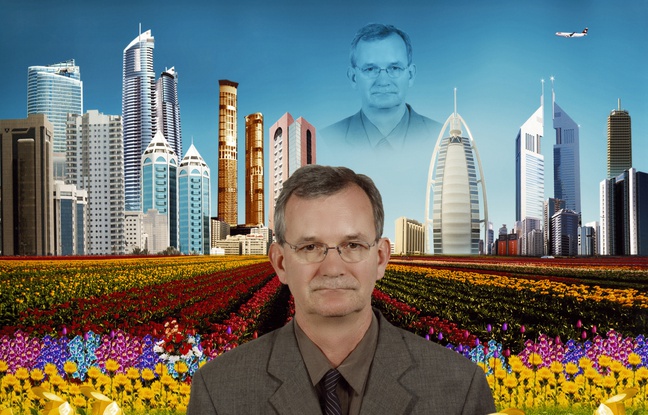 Un self-portrait de Martin Parr à Dubaï. 