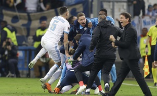 Rudi Garcia après le but de Sakai.